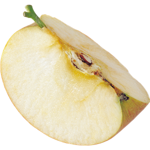 Cut apple PNG-12421